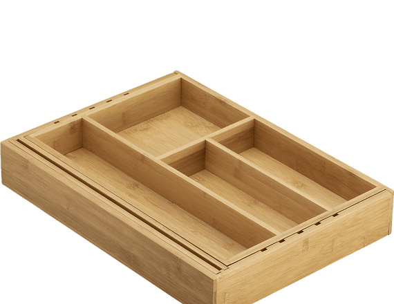Expandable Bamboo Gadget Tray