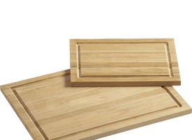 FSC Teak Rectangular Cutting Boards with Well